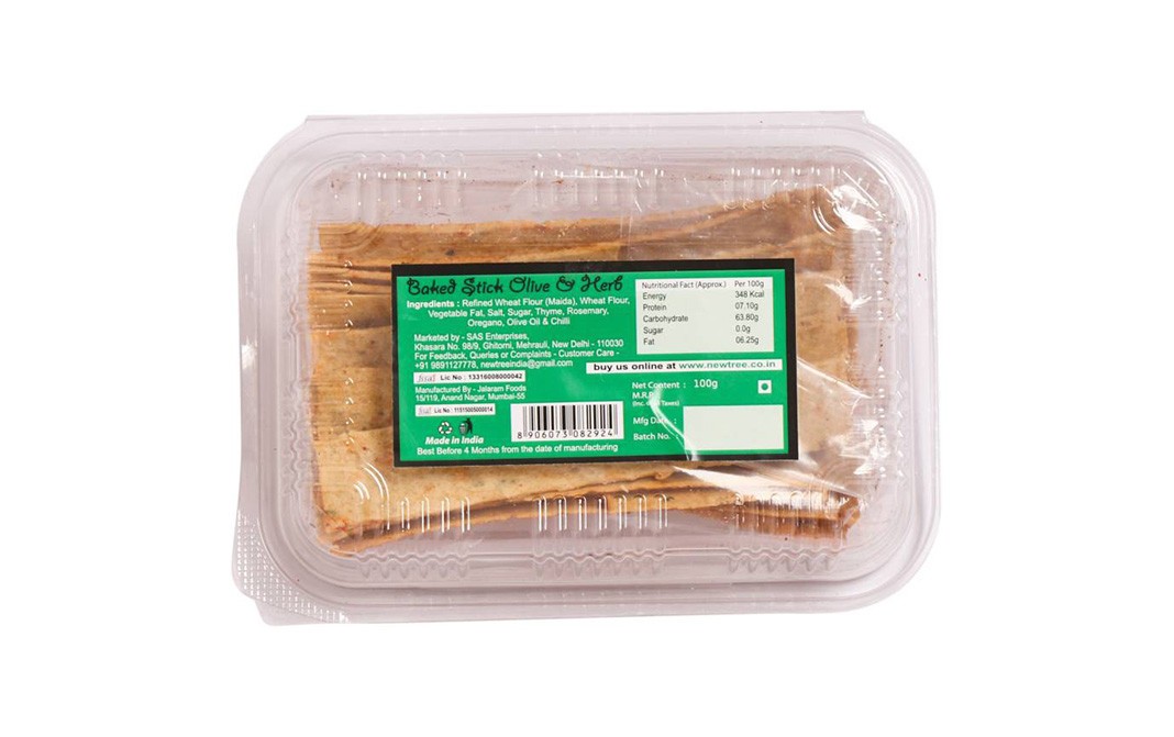 New Tree Baked Stick Olive & Herb   Box  100 grams